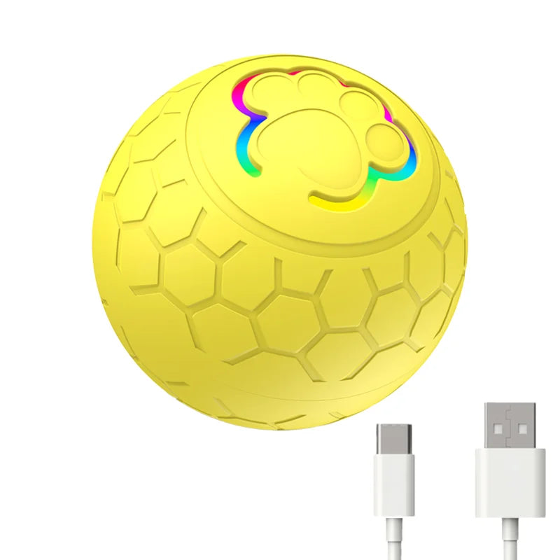 LED Interactive Dog Ball – Automatic Moving & Color Changing Toy