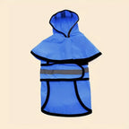 Waterproof Windproof Dog Raincoat – Adjustable Polyester Jacket