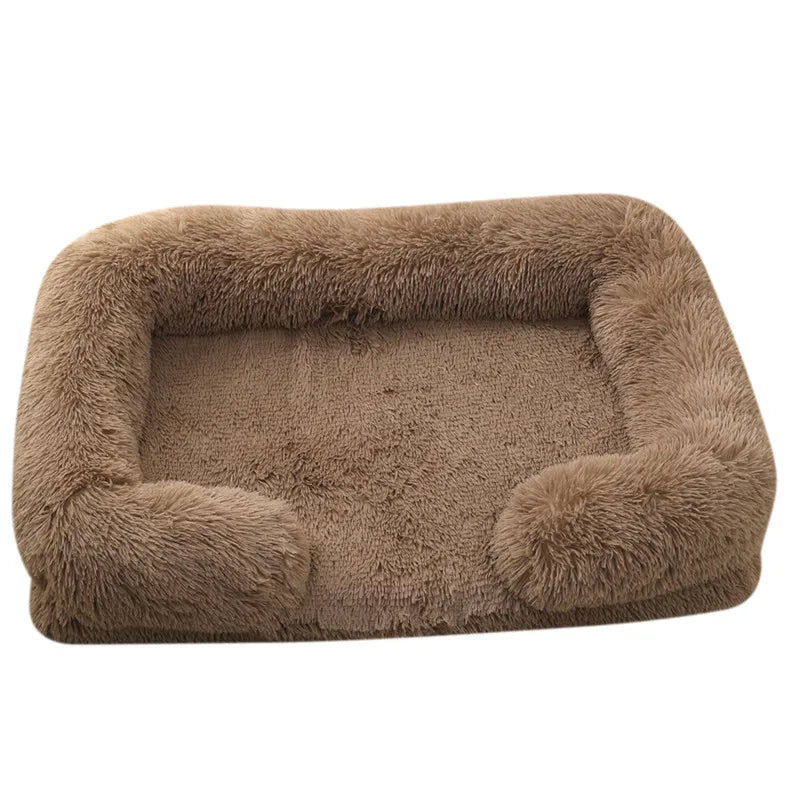 Dog Bed Plush Pet Bed – Thickened Winter Sleeping Pad, Removable Cover for Small & Large Dogs
