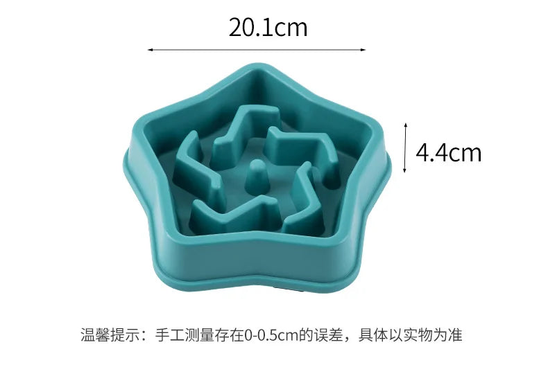 Modern Aesthetic Slow Feeder Dog Bowl – Anti-Choking Maze Dish