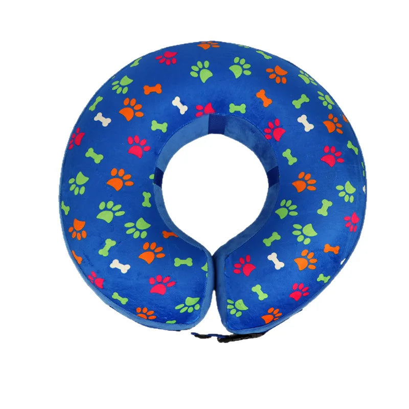 Dog Recovery Collar – Inflatable Donut Cone Adjustable
