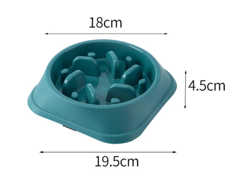 Modern Aesthetic Slow Feeder Dog Bowl – Anti-Choking Maze Dish