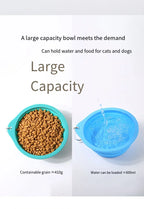 Collapsible Silicone Dog Travel Bowl – 350ml & 600ml Portable Feeder
