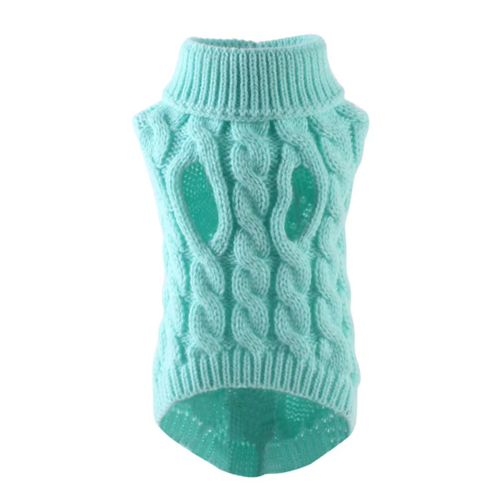 Dog Sweater for Small Breeds – Autumn Knit Fleece Warmwear