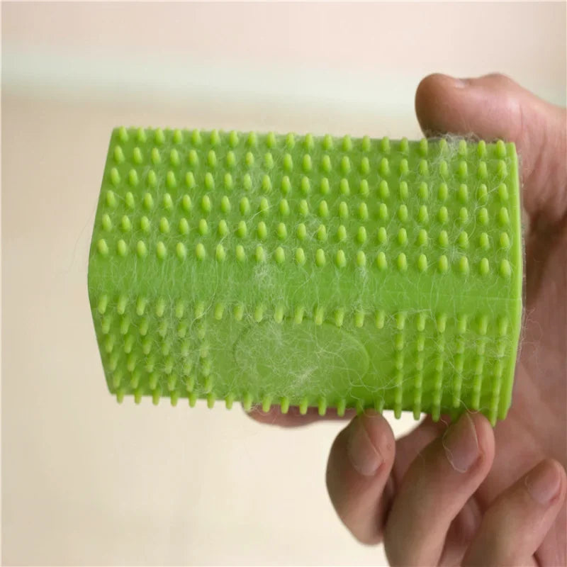 Silicone Rubber Dog Hair Remover Brush for Furniture, Car Seats & Carpets