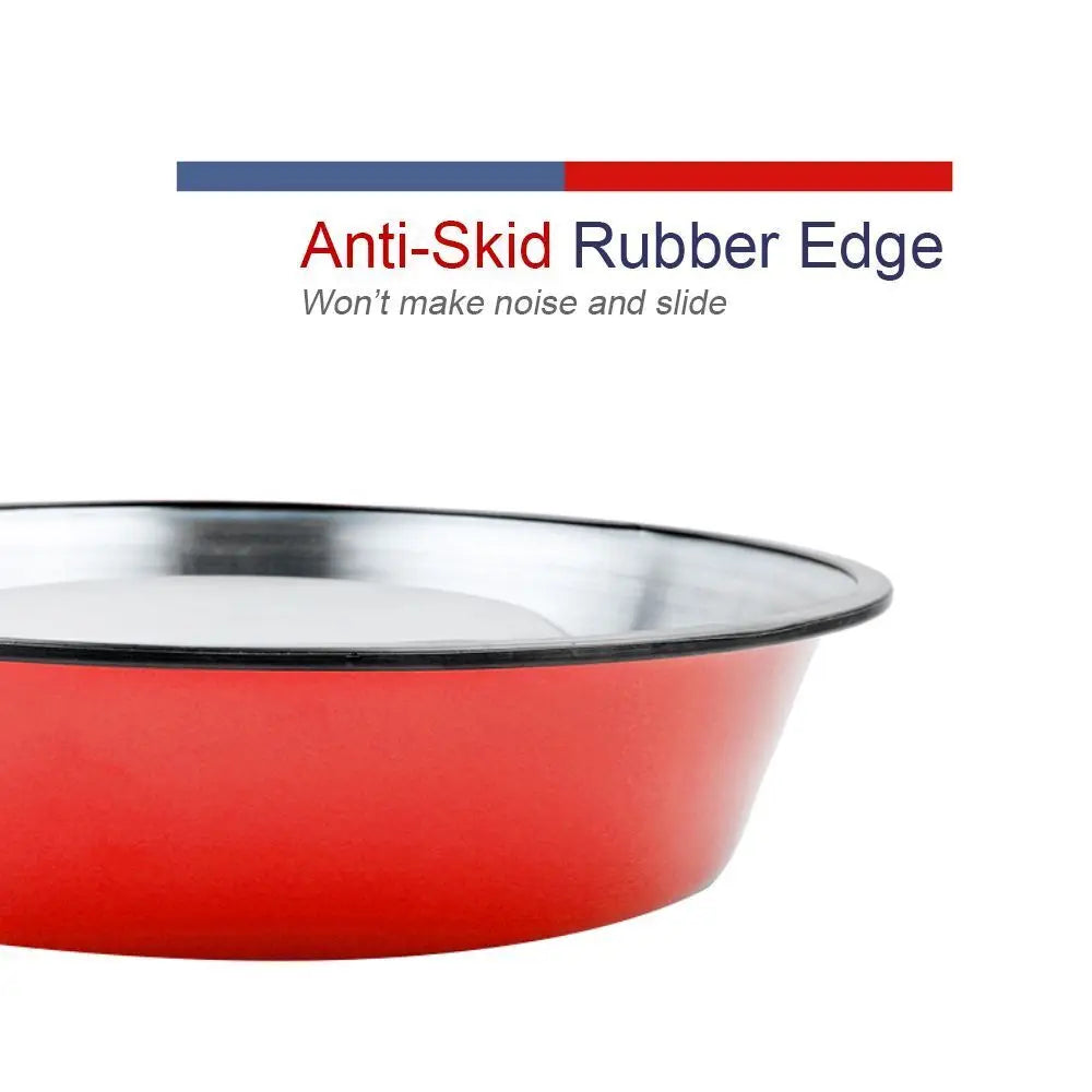 Non-Slip Stainless Steel Dog Bowl – Anti-Skid Food & Water Feeder (Multiple Sizes)