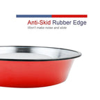Non-Slip Stainless Steel Dog Bowl – Anti-Skid Food & Water Feeder (Multiple Sizes)