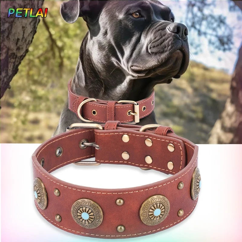 Premium Leather Dog Collar – Necklace Style for French Bulldogs