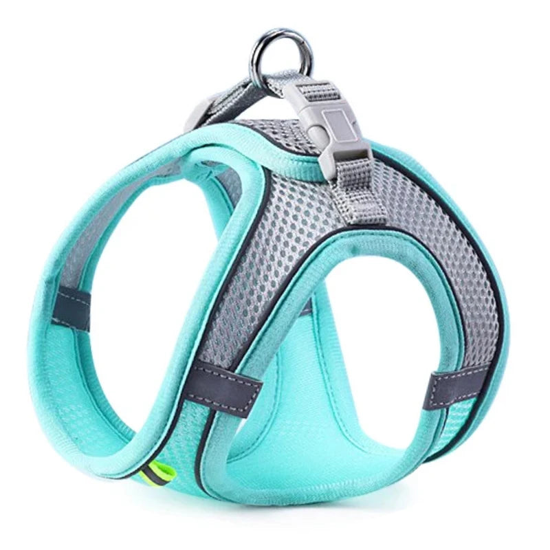 NONECN Reflective Nylon Dog Harness Vest – Small to Medium Dogs, Breathable, Striped