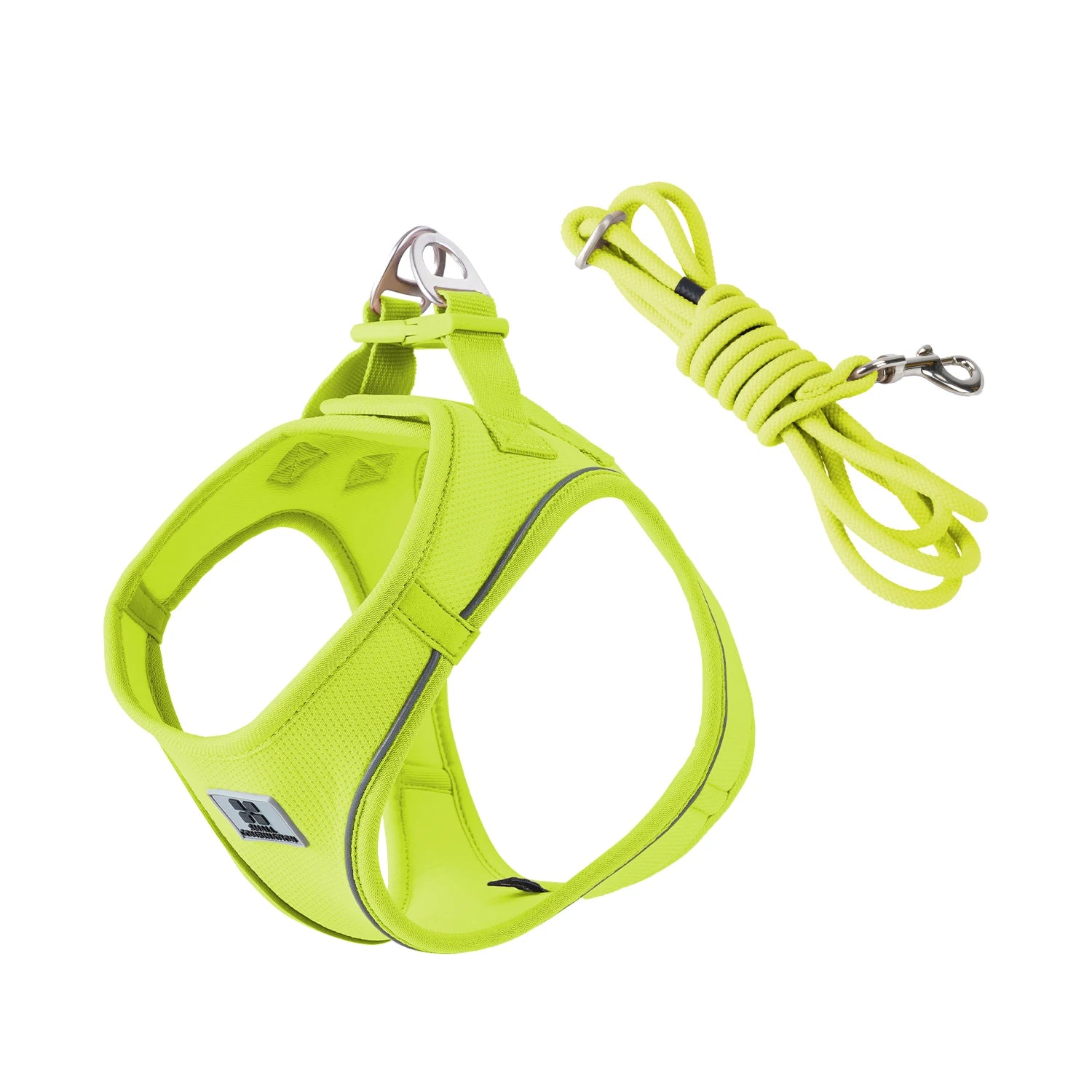 Dog Harness & Leash Set – Step-In Reflective Mesh Vest