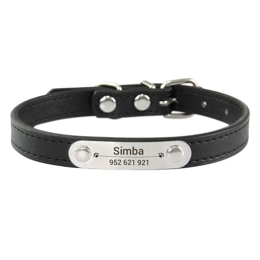 zPetsDatingCN Personalized Dog Collar with Carved Name ID – Pink, All Sizes, Anti-Lost