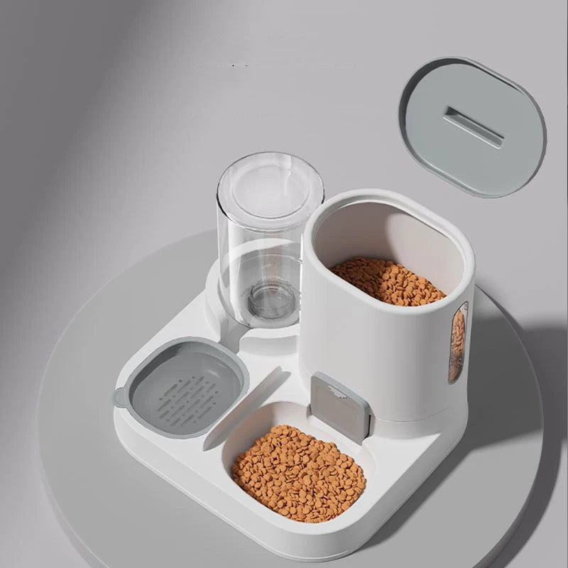 2-in-1 Automatic Dog Feeder & Waterer – Gravity Flow Hydration Station