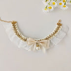 Dog Bib Necklace Lace Bow Tie Scarf – XS–XL