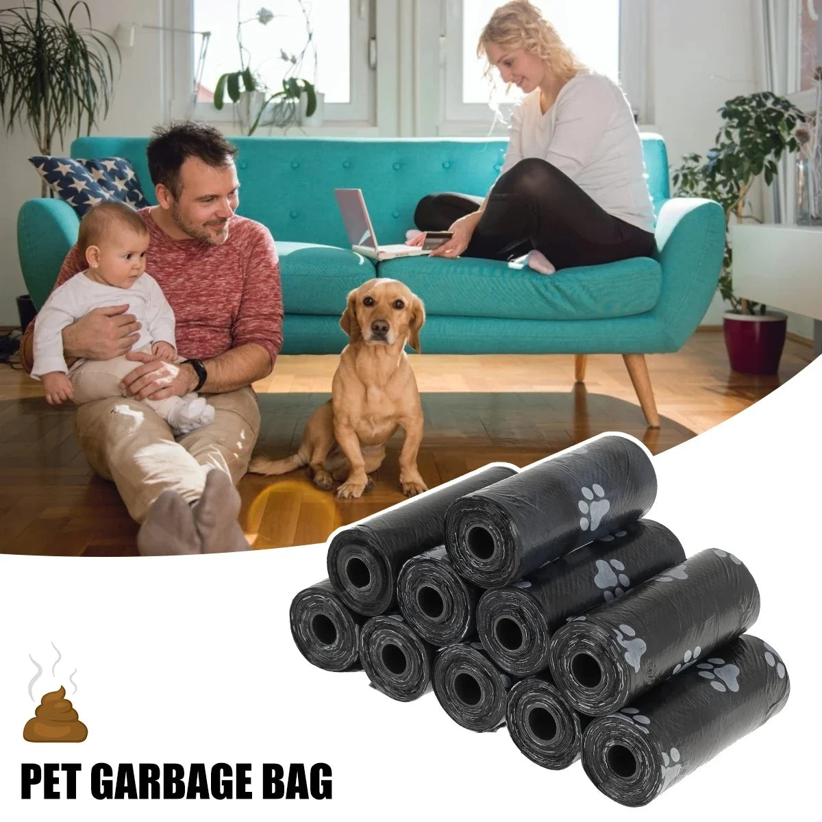 Dog Poop Bags – Leak-Proof Biodegradable Rolls
