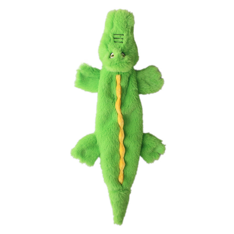 Crocodile Plush Dog Toy – Squeaky Interactive for Outdoor Play