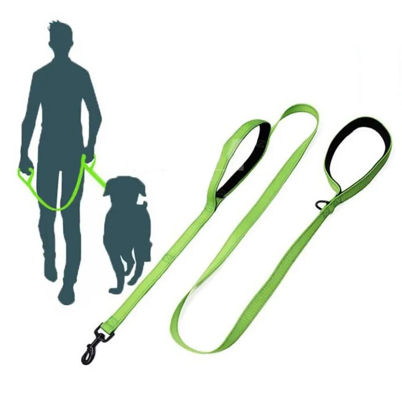 Dog Leash – Dual Handle Reflective Control