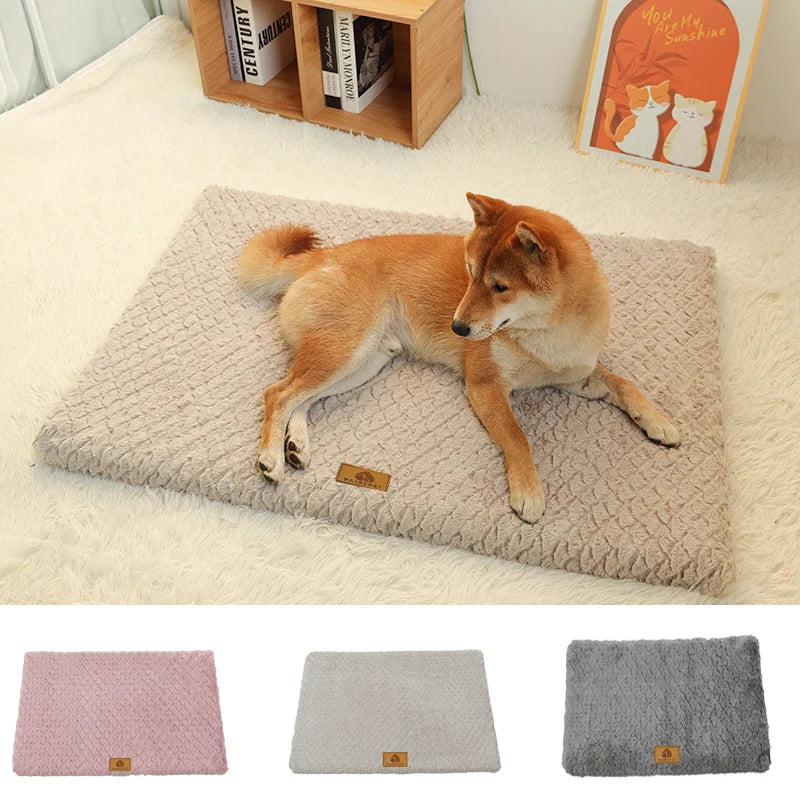 3D Foam Orthopedic Dog Bed – Waterproof Washable Faux Fur Cover