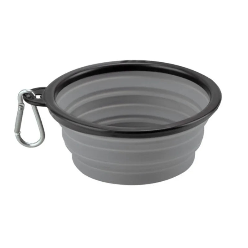 Heavy-Duty Collapsible Dog Travel Bowl – Adventure-Ready Silicone Feeder