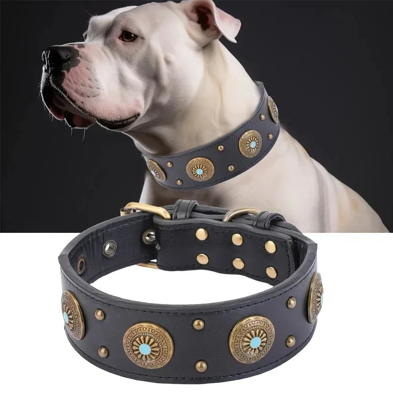 Premium Leather Dog Collar – Necklace Style for French Bulldogs