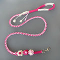 Dog Leash – Handwoven Floral Cotton