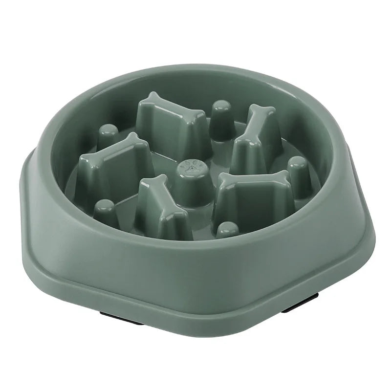 Modern Aesthetic Slow Feeder Dog Bowl – Anti-Choking Maze Dish