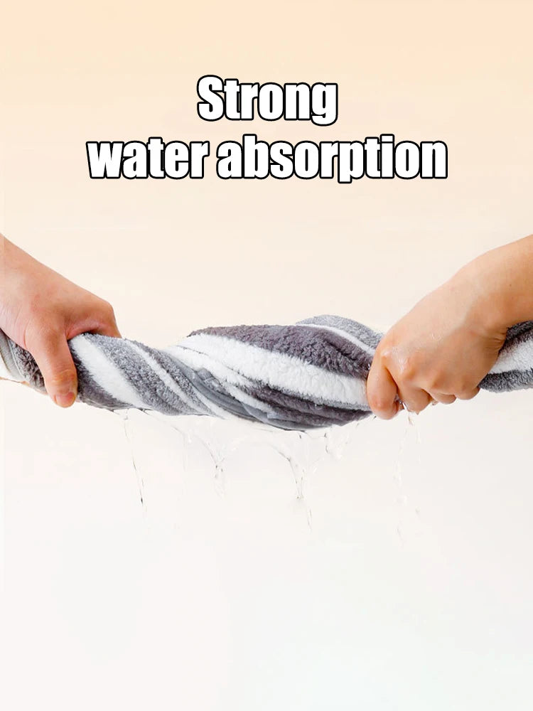 Quick-Dry Dog Bathrobe - Ultra-Absorbent Thick Coral Fleece Pet Towel