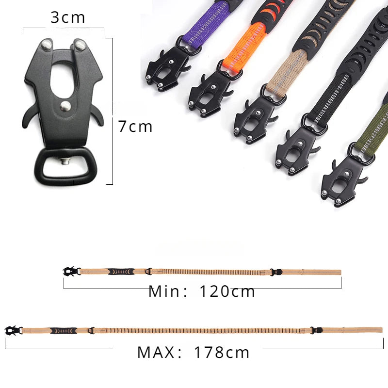 Dog Tactical Leash – Bungee Shock Control