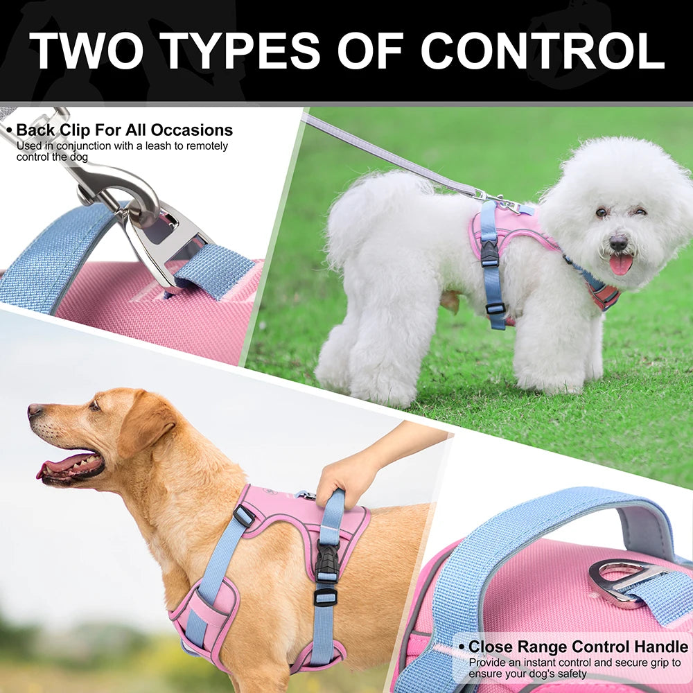 Mesh Dog Harness – Breathable Reflective Training Vest