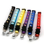 Star & Moon Cartoon Pet Collar – Reflective Breakaway with Bell