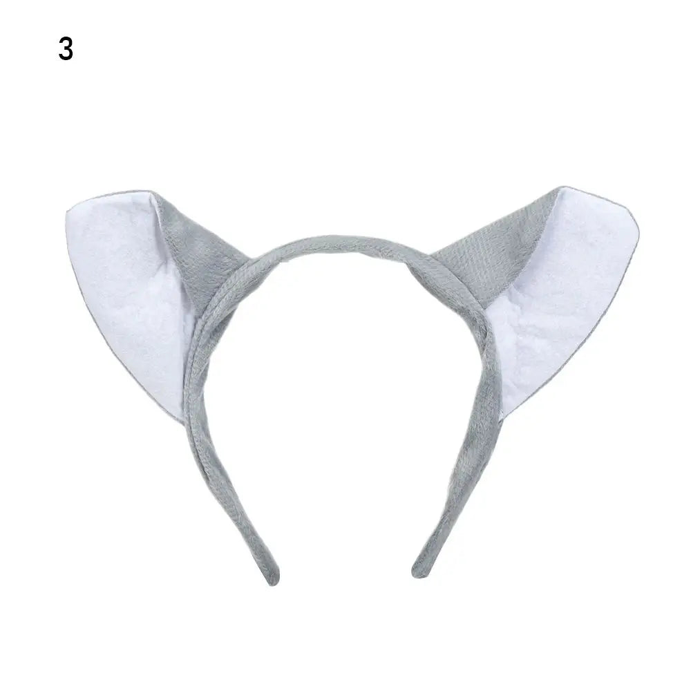 Plush Animal Ears Headband – Cosplay & Party Accessory