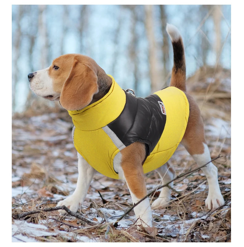 Waterproof Dog Winter Coat – Warm Cotton Lined Jacket Vest