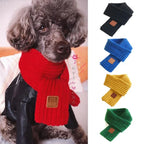 Fashion Pet Knitted Dog Scarf – Holiday Winter Neck Warmer