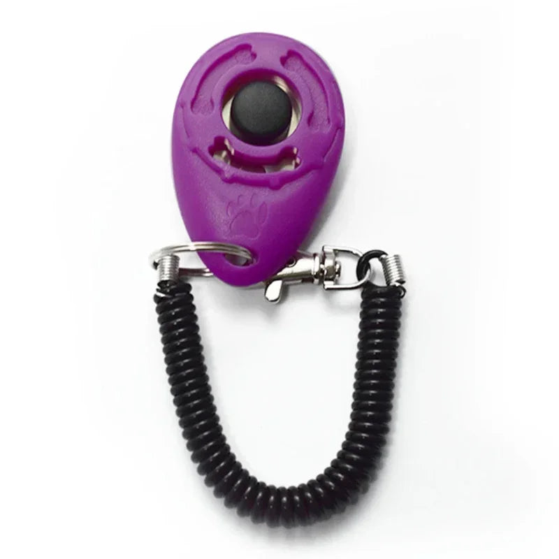 2-in-1 Dog Training Clicker & Whistle – Pet Behavior Training Tool with Keyring