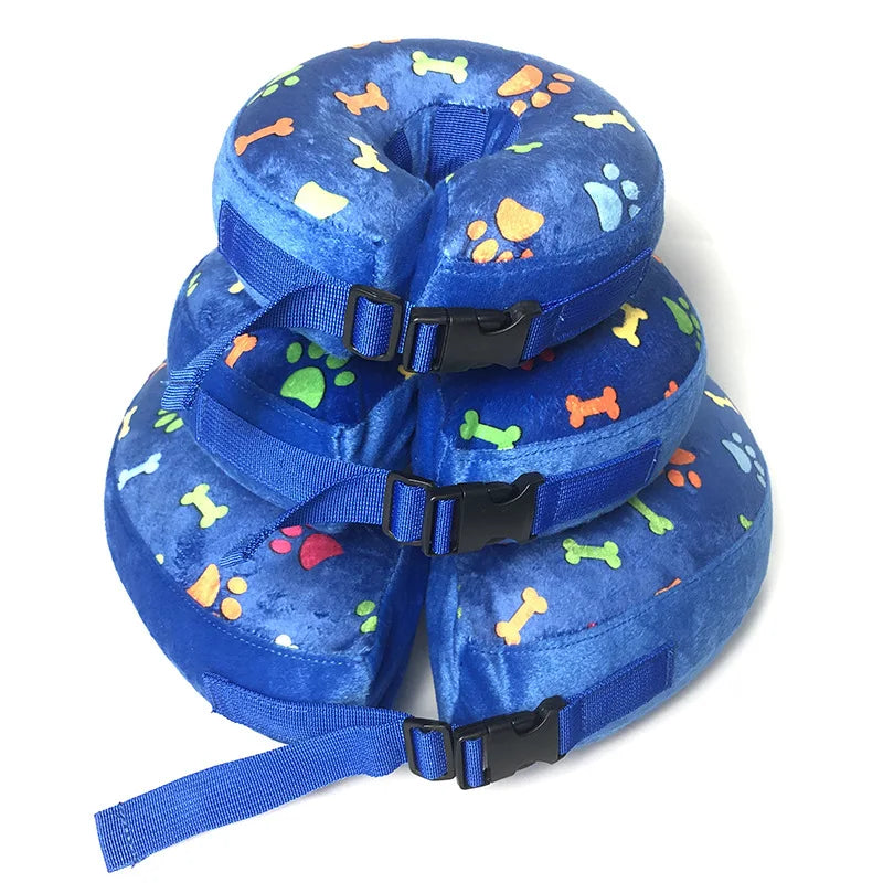Dog Recovery Collar – Inflatable Donut Cone Adjustable