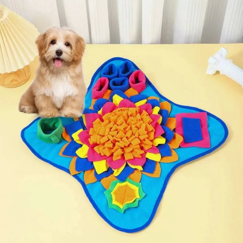 Interactive Dog Snuffle Mat – Slow Feeding & Stress Relief Training Mat
