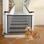 Dog Safety Gate – Foldable Mesh Barrier