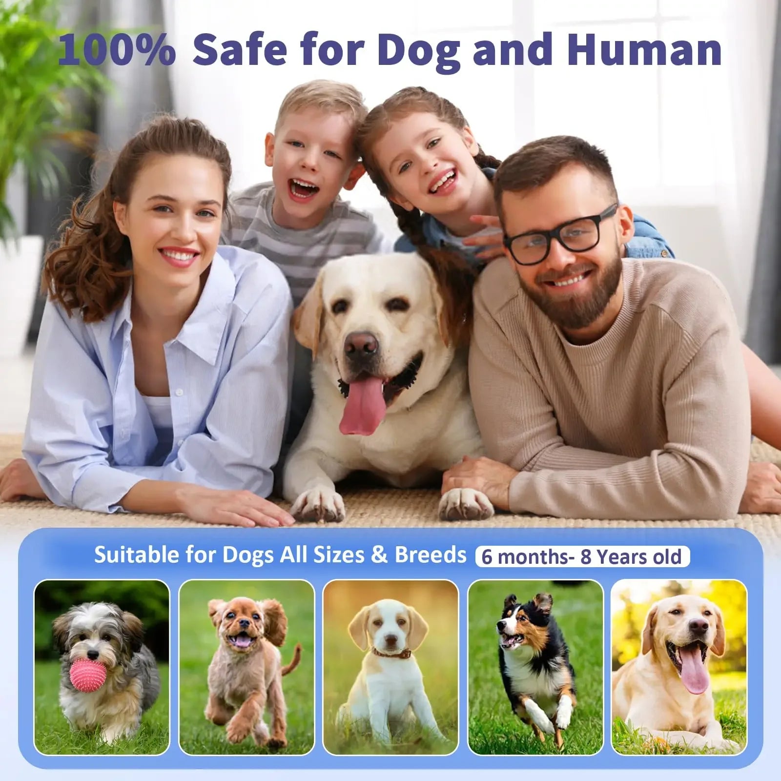 Ultrasonic Dog Bark Deterrent – Rechargeable Training & Behavior Aid