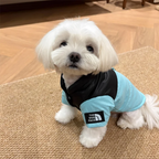 Warm Cotton Dog Coat – Blue Teddy Fleece Winter Jacket