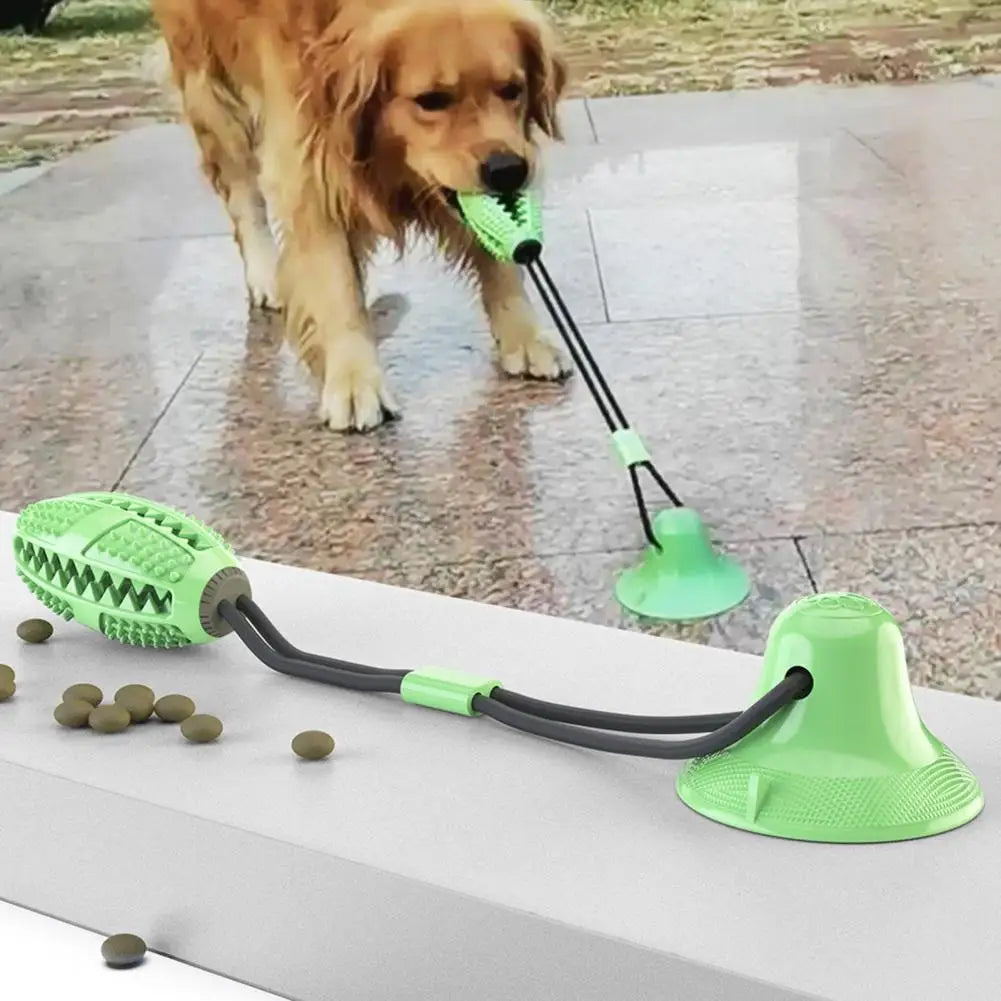 Dog Chew Toys for Aggressive Chewers – Suction Cup, Treat Ball & Dental Care