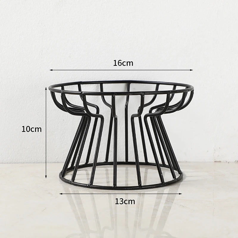 Elevated Dog Bowl Stand – Nordic Style Raised Iron Feeder (Bowl Not Included)