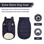 Winter Dog Coat Jacket – Warm Fleece Lined Polyester Vest