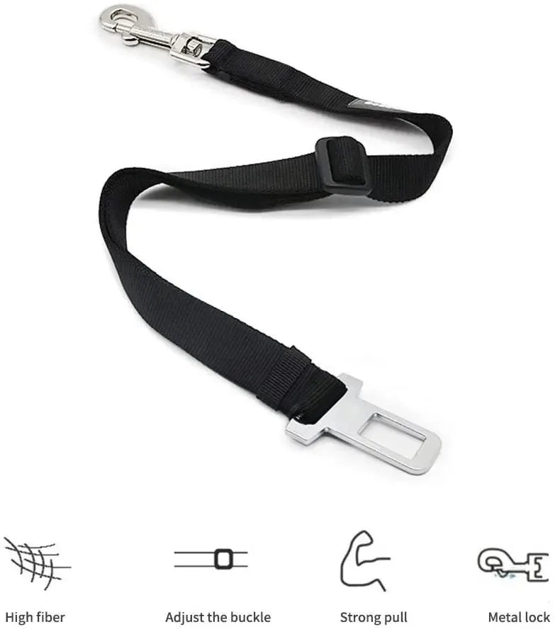 Dog Seat Belt – Adjustable Car Safety Leash