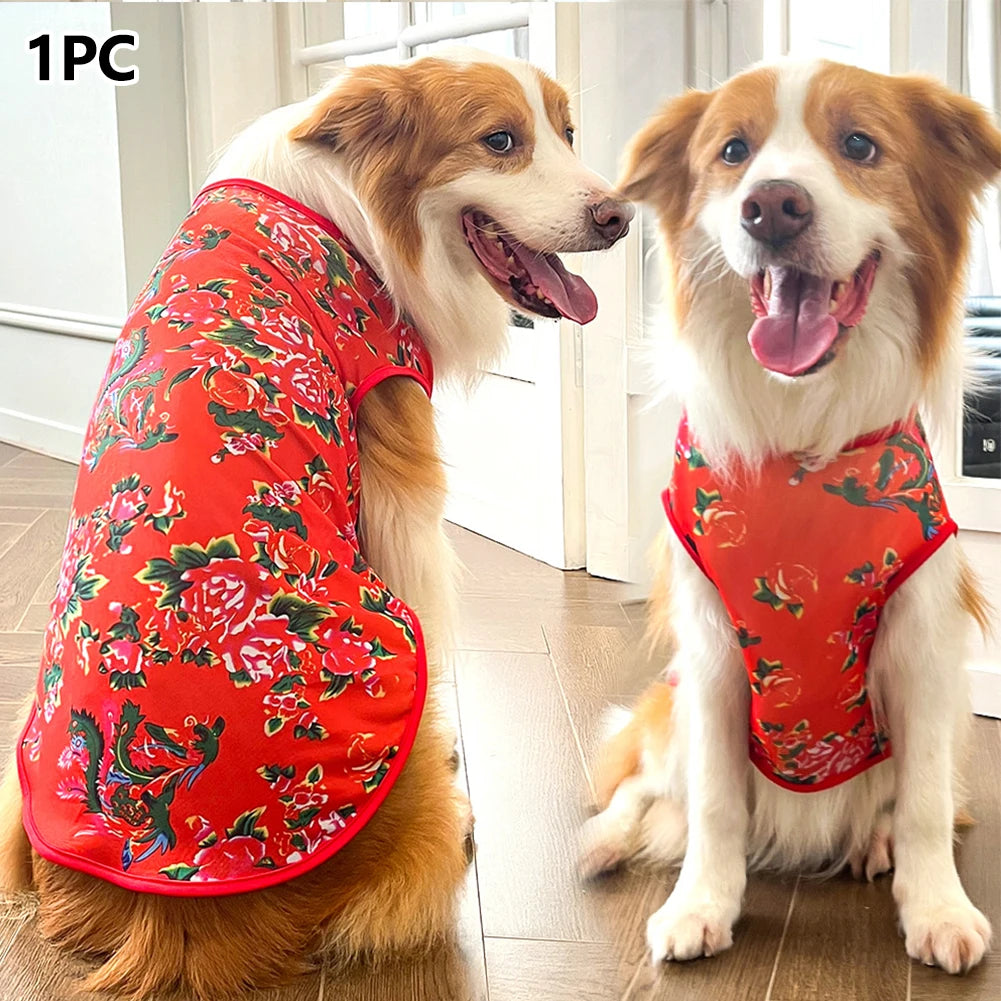 Breathable Dog Vest for Medium Large Dogs – Soft Multicolor Shirt