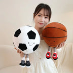 Football & Basketball Plush Dog Toy