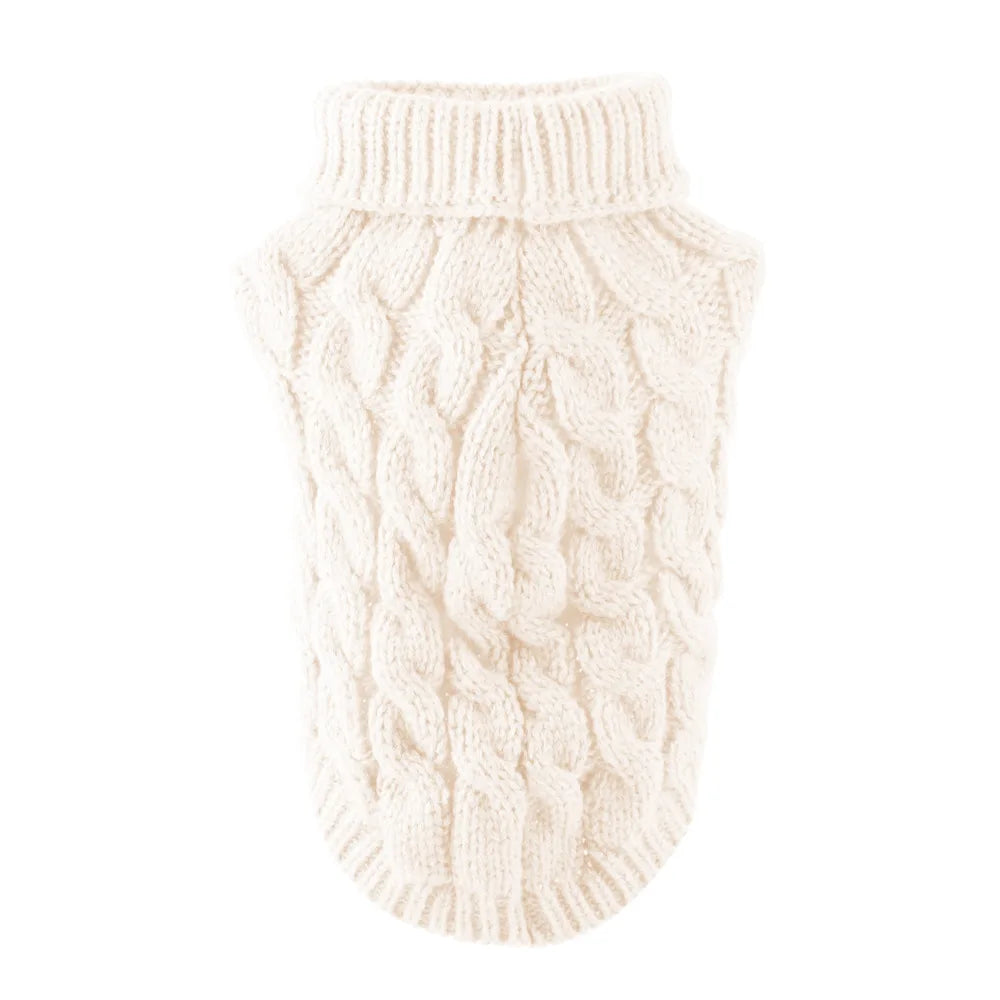 Knitted Dog Coat – Cotton Warm Sweater for Small Dogs