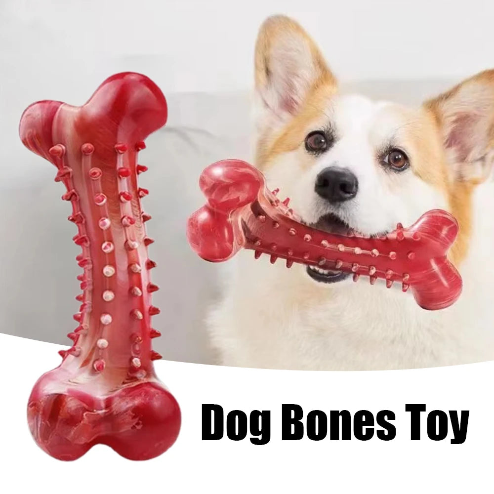 Natural Rubber Bone Dog Chew Toy – Dental Clean