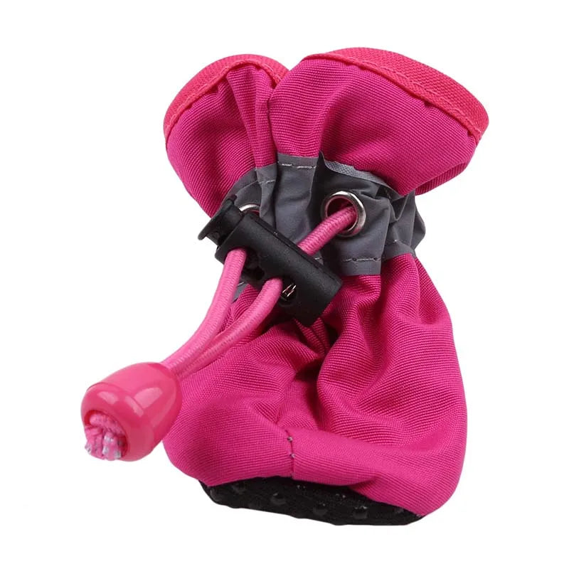 Dog Anti-Slip Boots – Warm Rain Snow Paw Shoes (4 Pack)