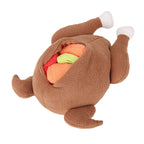 Turkey Plush Dog Toy – Interactive Puzzle Feeder with Squeaker