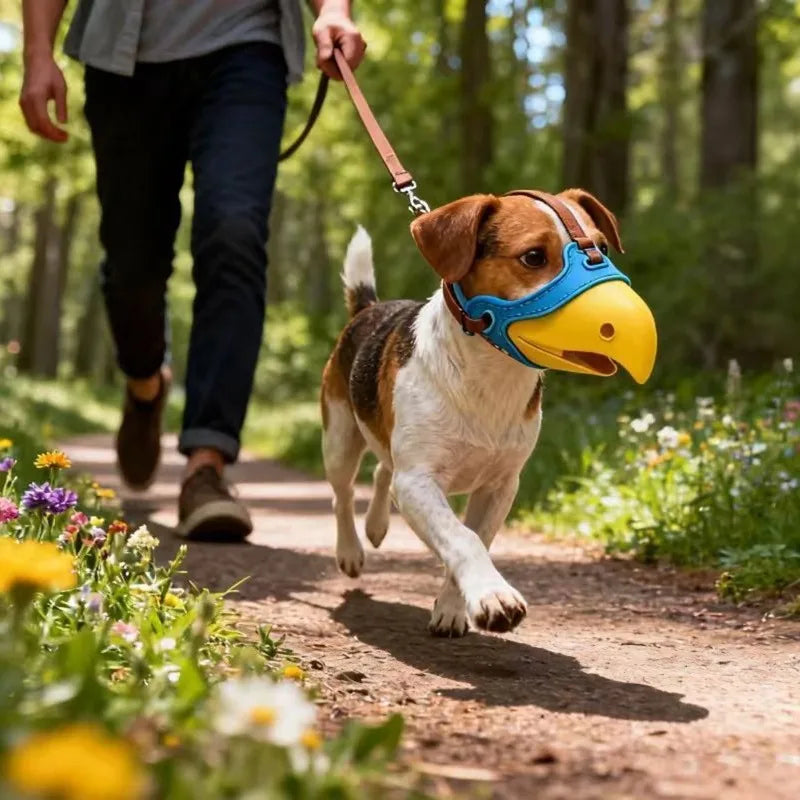 Breathable Dog Muzzle with PP Frame – Anti Bite Walking Guard