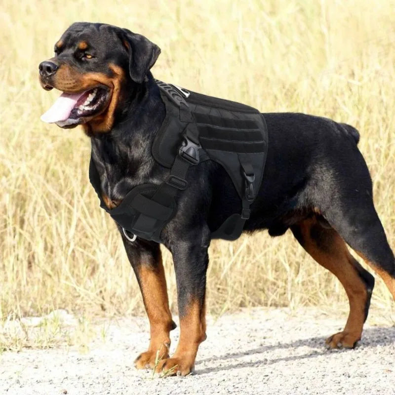 Tactical Dog Harness – Adjustable Training Vest